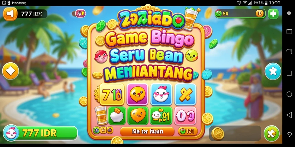 Tampilan gameplay Bingo yang seru dan interaktif di 777IDR.