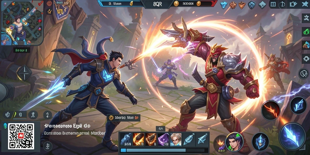 Gameplay menarik dan seru dalam pertarungan MOBA.