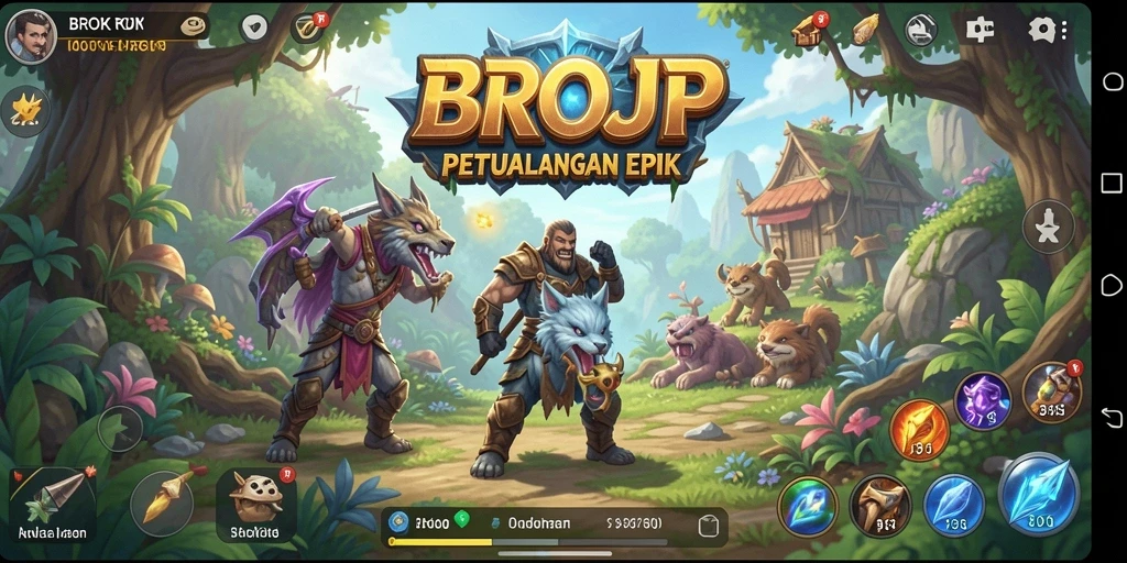 Tampilan gameplay BROJP yang menakjubkan dan seru di dunia RPG.