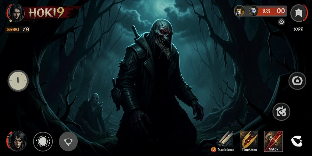 Screenshot HOKI9 menampilkan gameplay yang mencekam.