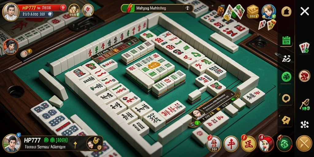 Screenshot gameplay yang menampilkan serunya permainan Mahjong.