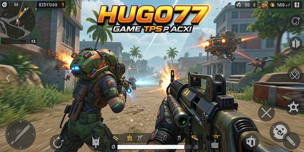Tampilan gameplay HUGO77 yang menegangkan dan penuh aksi.