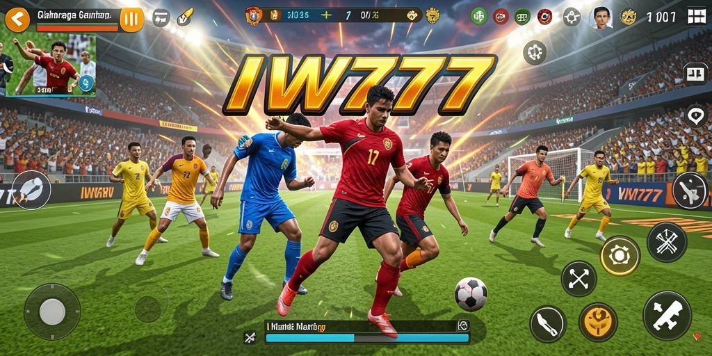 Screenshot IW777 menampilkan aksi olahraga yang mendebarkan.