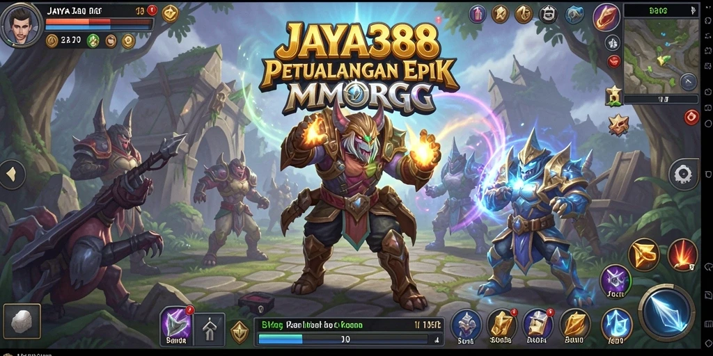 Tampilan gameplay MMORPG JAYA388 yang menarik dan penuh aksi.