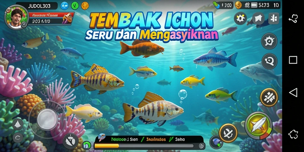 Tampilan screenshot JUDOL303 menampilkan aksi menembak ikan yang seru.