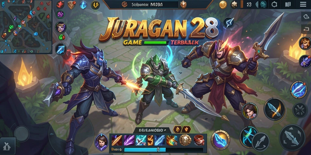 Screenshot menampilkan aksi gameplay seru di JURAGAN28.
