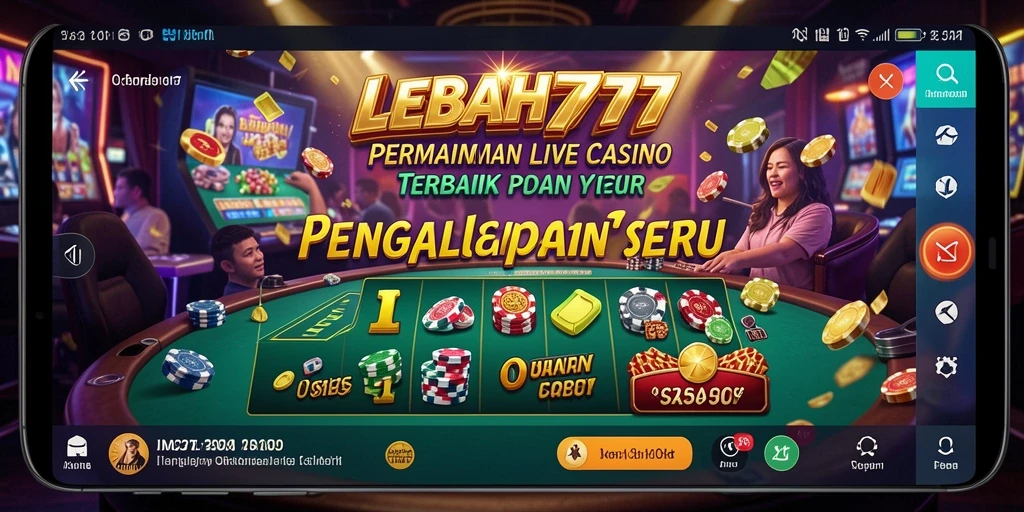 Tampilan gameplay Live Casino yang mendebarkan di LEBAH777.