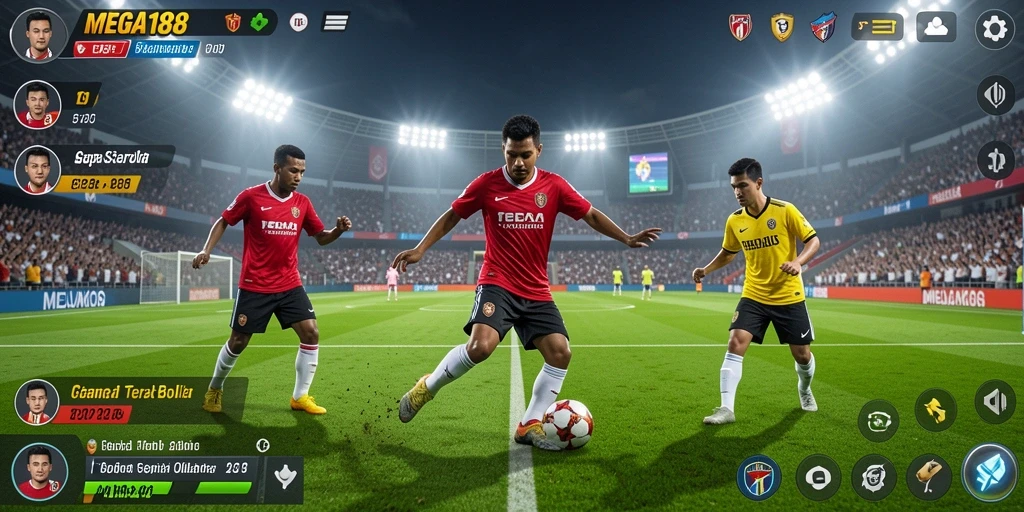 Tampilan gameplay MEGA188 yang menarik dan dinamis.