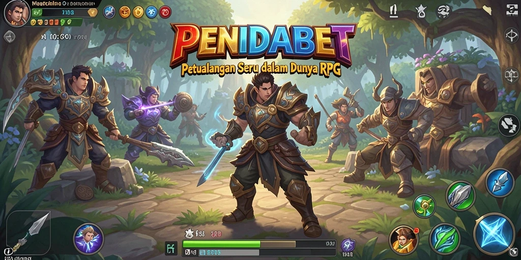 Tangkapan layar utama PENIDABET menampilkan aksi seru dalam pertempuran RPG.