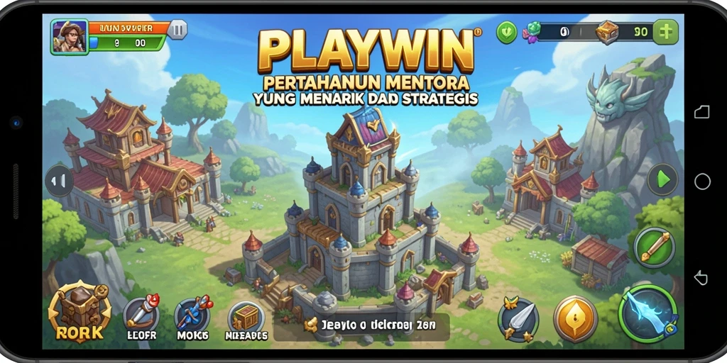 Gameplay seru dan strategis dalam PLAYWIN Tower Defense.