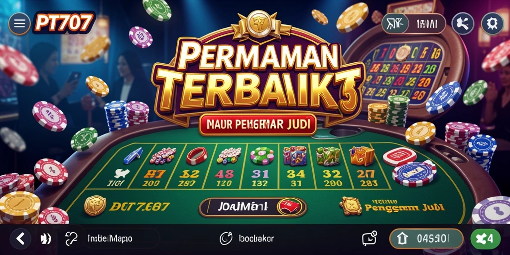 Tampilan gameplay PT707 yang menegangkan dan penuh warna di Kasino.
