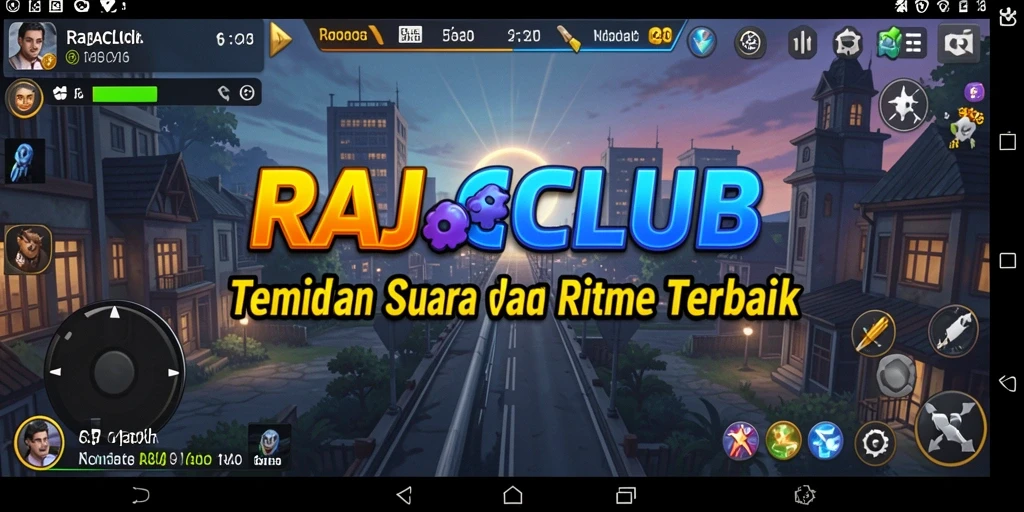 Tampilan gameplay musik yang menarik dan interaktif.