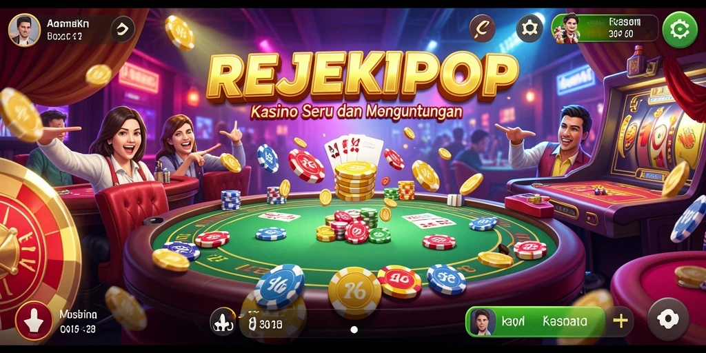 Tampilan gameplay seru dan menantang di REJEKIPOP.