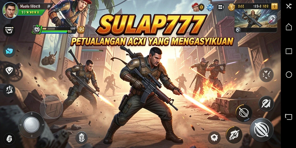 Screenshot utama SULAP777 menampilkan aksi mendebarkan dalam gameplay.