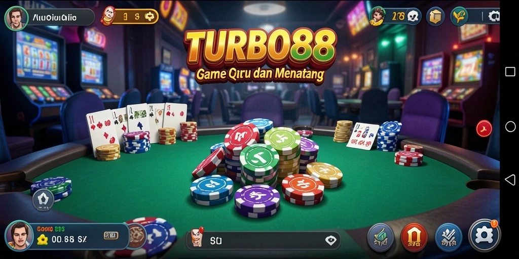 Screenshot gameplay TURBO88 yang menampilkan aksi seru QiuQiu.